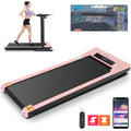 ANCHEER Walking Pad, 2 in 1 under Desk Treadmill with Remote Control、Led Display, 300 Lbs Portable Treadmill for Home/Office (White)